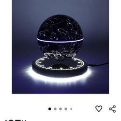 Magnetic Levitating Globe with Light, 360°Rotating Floating Globe World Map for Home Office Display, Cool Tech Gift for Men Father Boys Girls and Kids