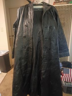 Leather  coat