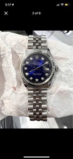 Authentic Original Rolex Datejust 36mm - Blue Dial with Diamonds 💎 - Mint Condition 