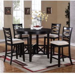Standard Furniture Epiphany Counter Height Table and 4 Stools Set