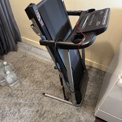 Electric Treadmill And 10lb Dumbbells