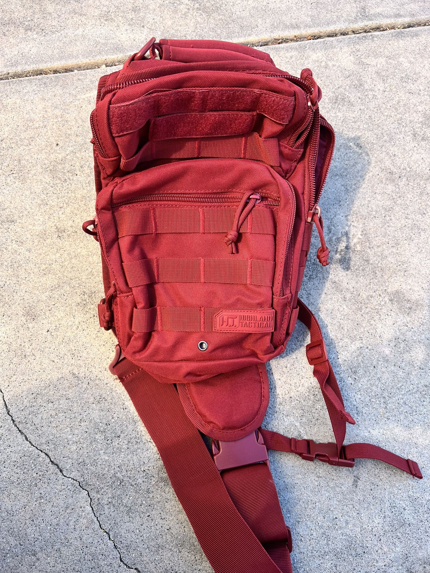 Highland tactical Eagle Sling Bag NEW Red