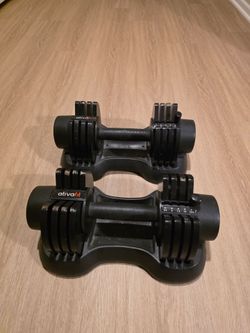 ATIVAFIT Adjustable Dumbbells Pair – 5.5 to 27.5 lbs Each