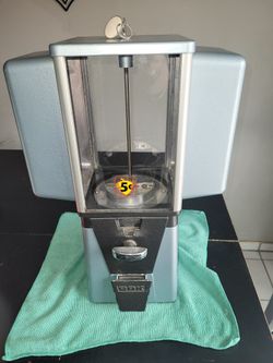 Oak Vintage  Nuts or Gumball Machine  