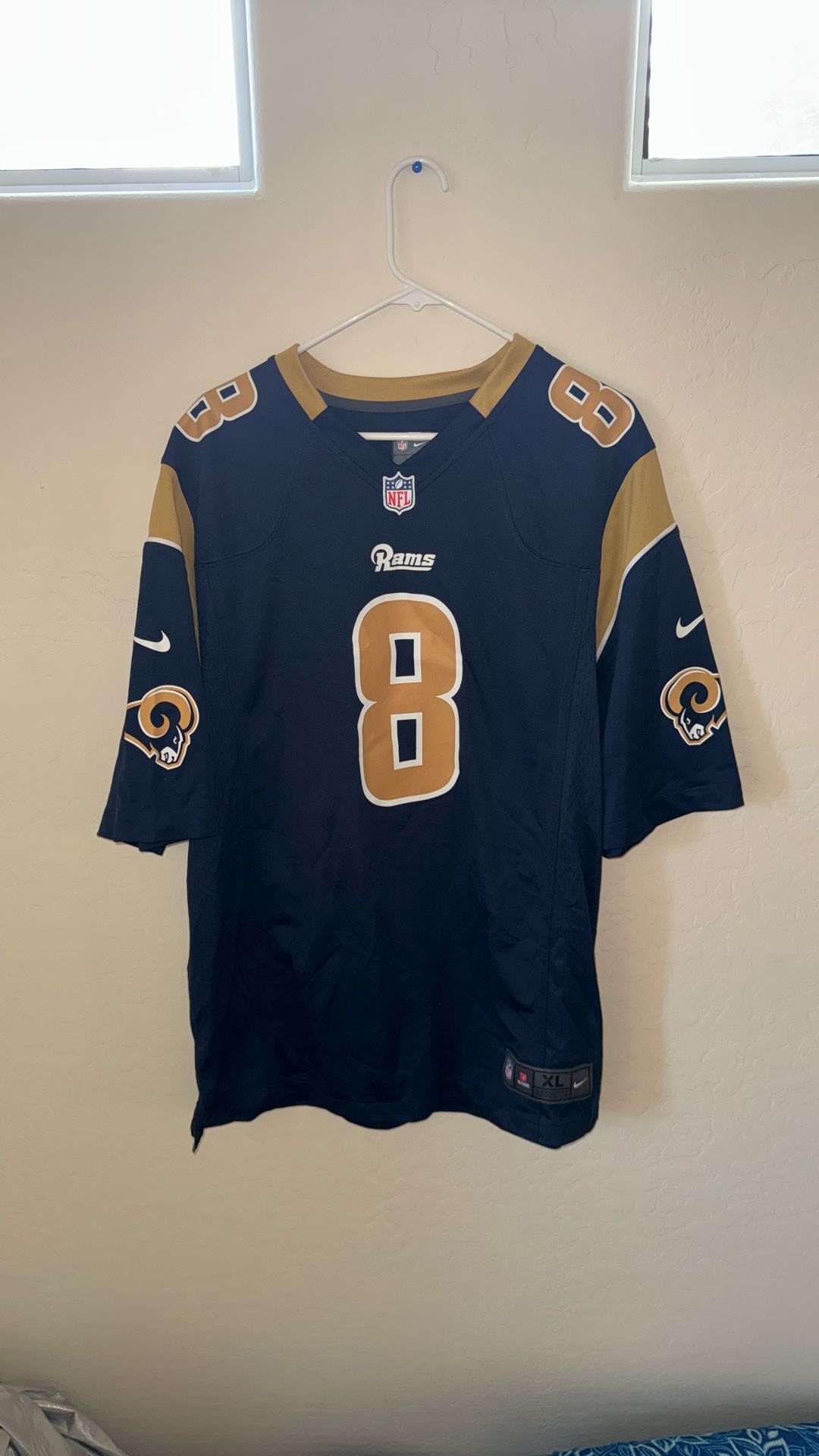 rams football jersey size XL