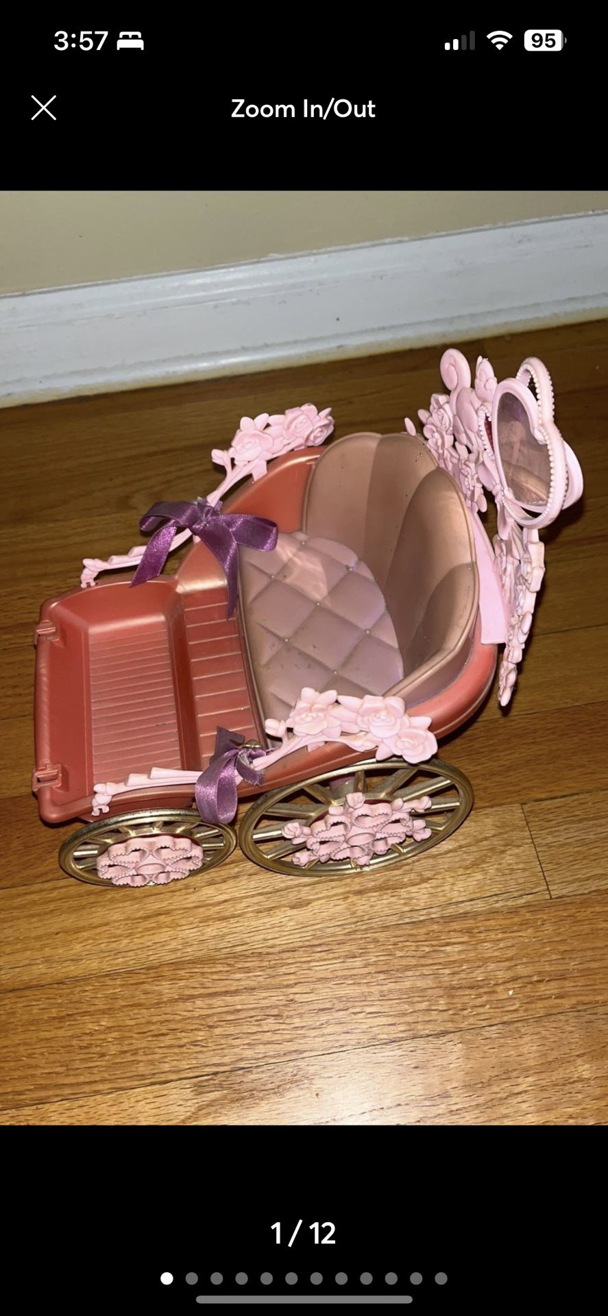 Barbie and Ken Doll Rapunzel carriage ride with wheels (2002)