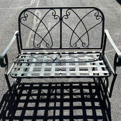 Beautiful Metal Glider Great Condition