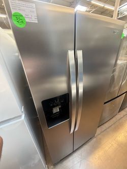 Whirlpool Side-by-Side Stainless Steel Refrigerator 33”