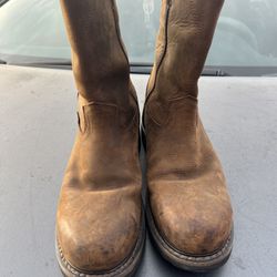 Justin Drywall Steel Toe Boots. 