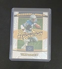 Tony Dorsett card in a hard protective case.  $5