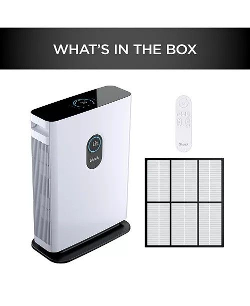 Shark
Air Purifier 4 with Anti-Allergen Multi-Filter Advanced Odor Lock, Smart sensing, HE401