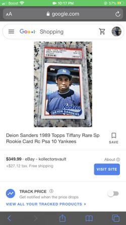 Deion Sanders rookie card