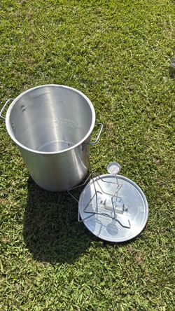 30 Qt Aluminum Turkey Fryer Pot Set – Complete (No Burner)