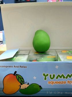 Yummi Mango Crunchy Squishy Squeeze Stress Toy