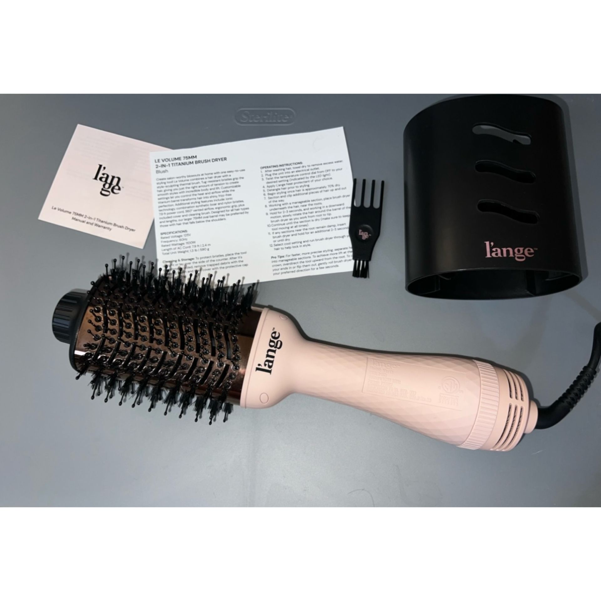 L’ange: Le Volume 75mm 2-in-1 Titanium Brush Dryer