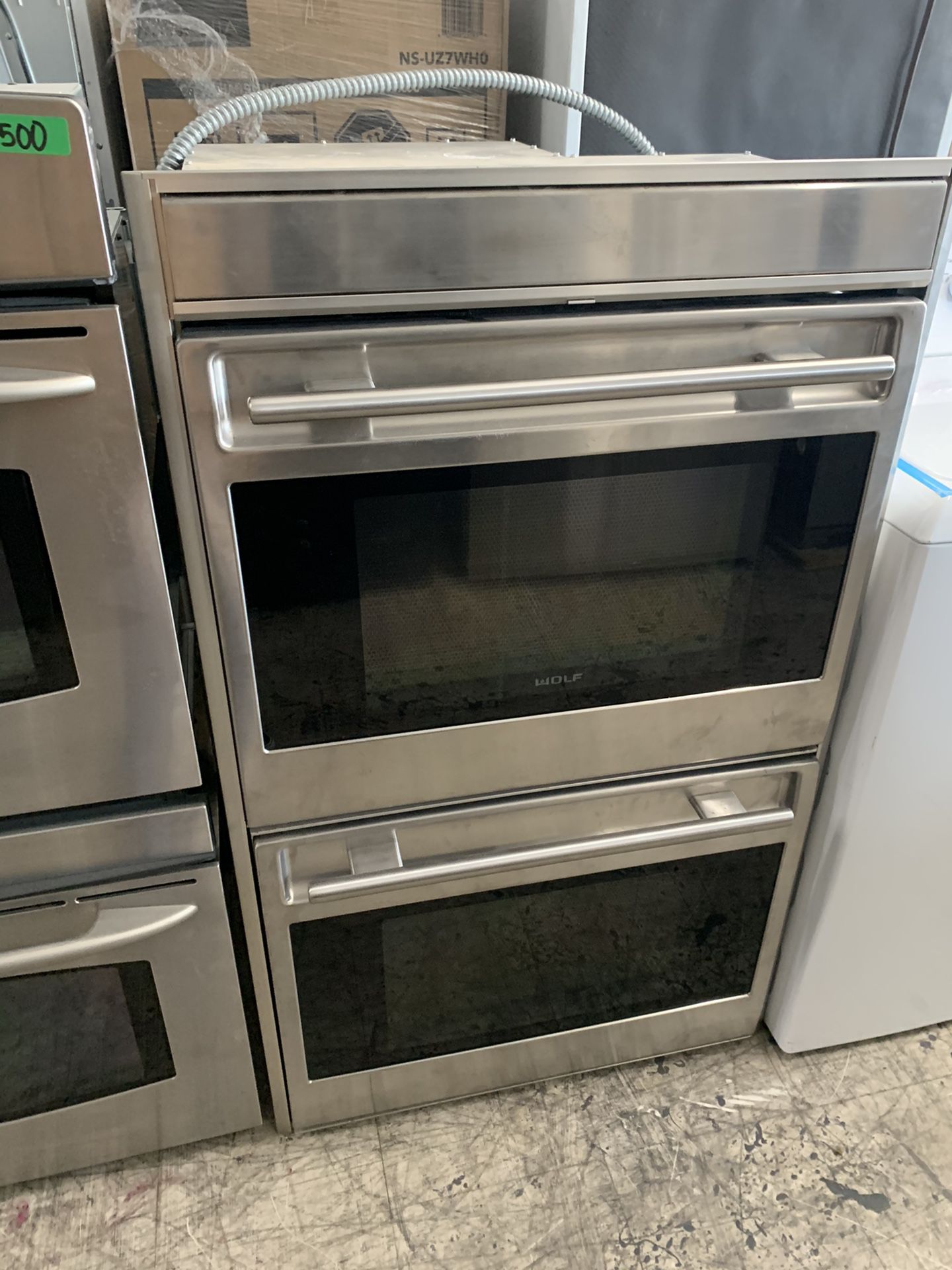Wolf 30” double oven in stainless steel used