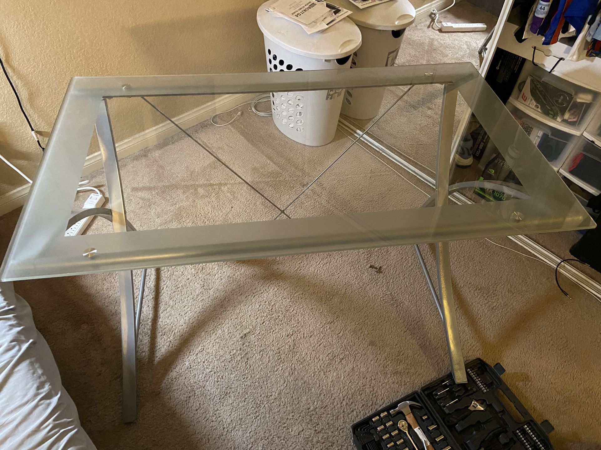 Glass Desk