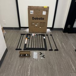 $30 #3704 (30” Tall X 26-40” Wide) Babelio Safety Gate For Baby Toddler Or Dog / Pressure Mounted 