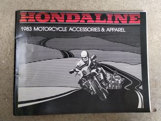 Vintage 1983 Hondaline Honda Genuine Motorcycle Accessories & Apparel guide book