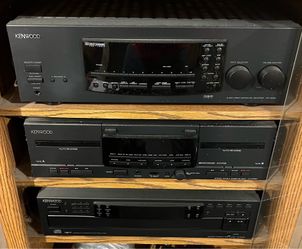 Kenwood Music Entertainment Center w/ Receiver/ Dual Cassette Deck/ 5 Disc CD