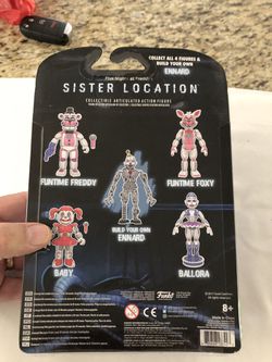 Funko five nights at Freddy's sister location Funtime foxy Action