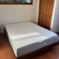 Queen Size Bed Frame and Mattress 