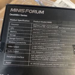 HM80 Minisforum Mini PC Brand New 