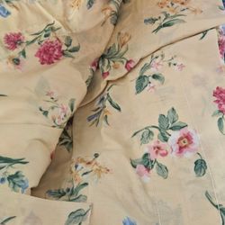 Twin Sheet & Matching Curtains