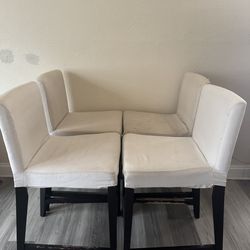 4 IKEA Dining Chairs – Dark Brown