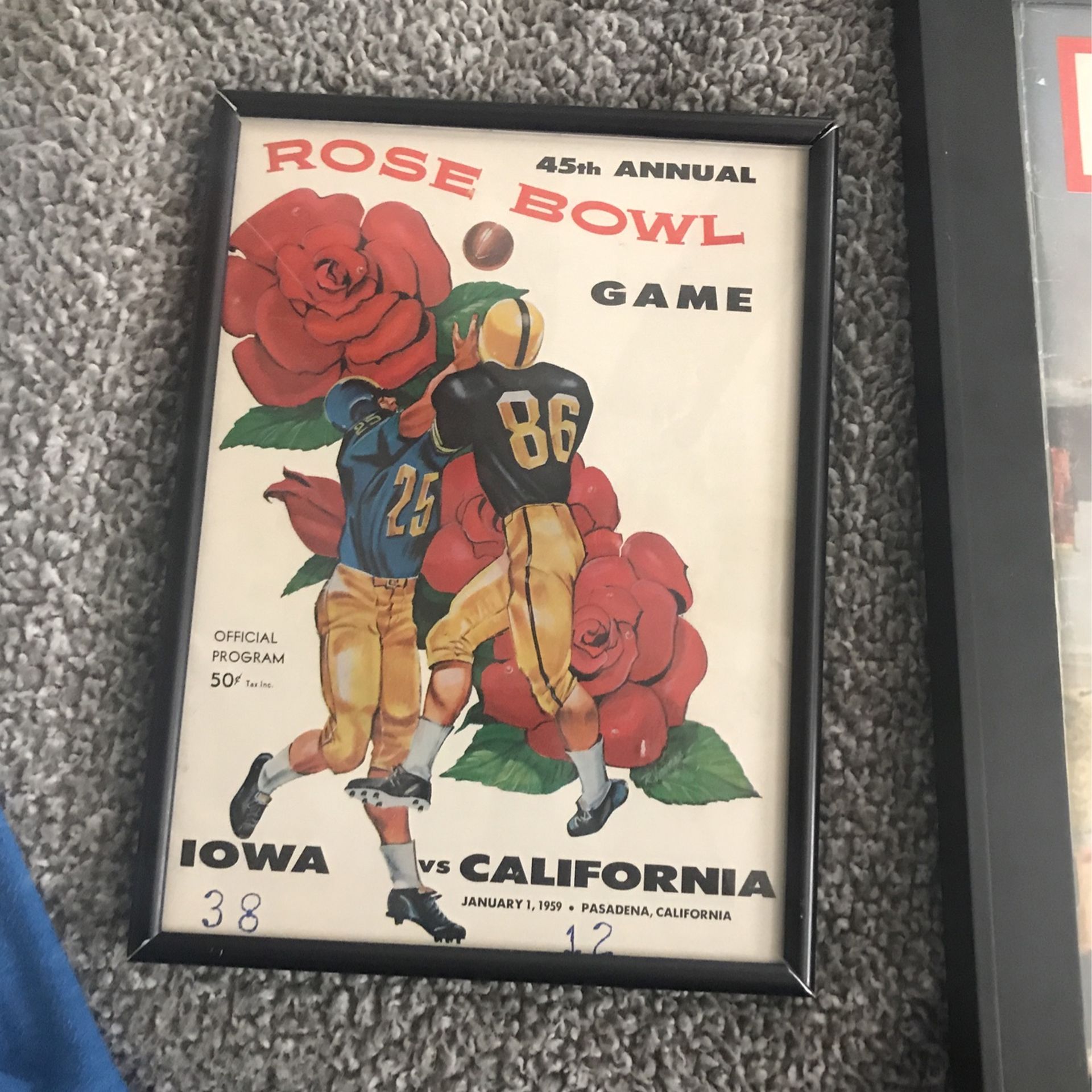 Program 1958 Rose Bowl