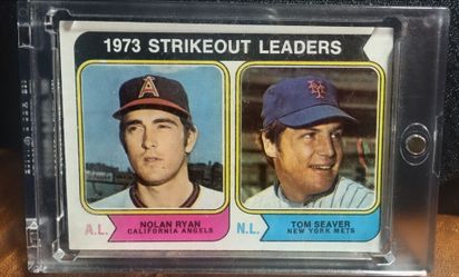 1974 Topps 1973 Strikeout Leaders Nolan Ryan Tom Seaver
