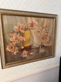 Pink Magnolia Blossoms Floral Art Print