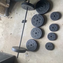 Weights And Bar Clips Included 