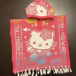 Kids Hello Kitty Poncho Size 3/4