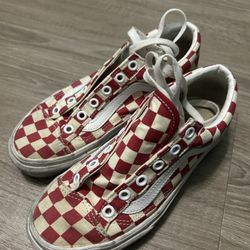 Red Checkered Vans 