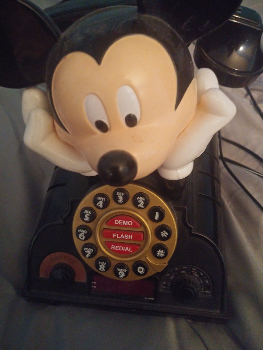 Mickey Phone With Radio ..not rotary
