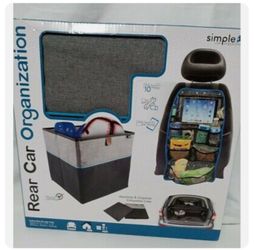 SIMPLE REAR CAR ORGANIZATION COLLAPSIBLE STORAGE CUBE *new In Box*