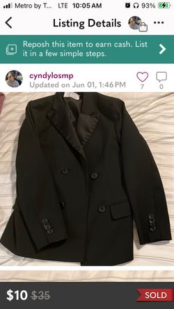 Boy’s Zara Double Breasted Sports Coat! Sz. 9