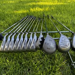 13-Piece Complete Golf Club Set – 3-PW Irons, Driver, Woods & Putter