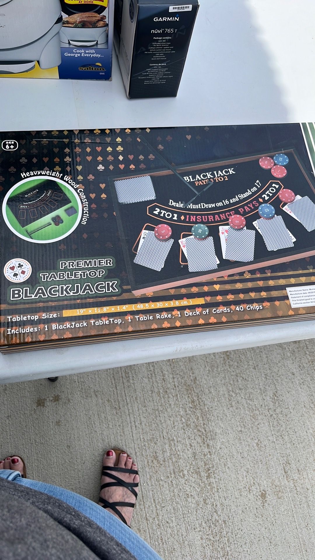 Table top black jack game