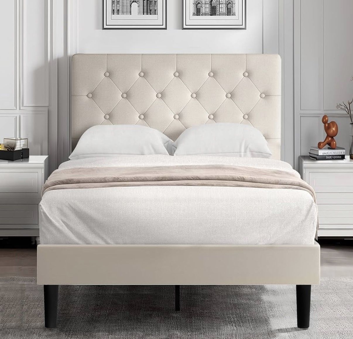 Twin Size Bed Frame/Backboard