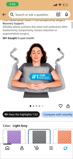 Mastectomy pillow