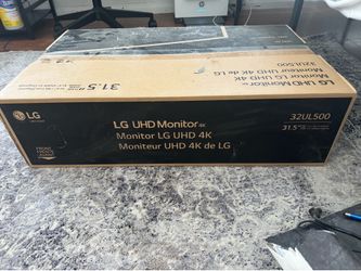 LG 32UL500 (31.5-inch, 4K UHD, 60 Hz) monitor.
