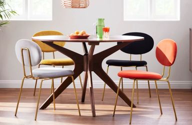 Joybird Phoebe 48" round dining table - mid-century modern