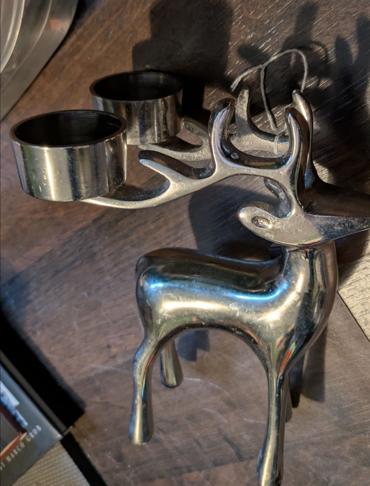 Metal Deer candle holder