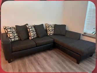 Black /grey sofa 2 piece