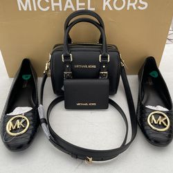 Perfect Mother’s Day gift 🎁  MICHAEL KORS BEDFORD LEGACY X-SMALL DUFFLE SATCHEL/X-BODY  NWT Michael Kors flats size 8 Pick up location in the city of
