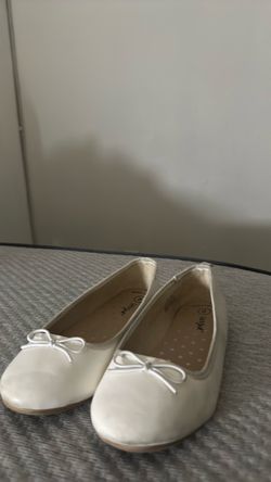 White Ballet Flats