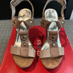 Guess Beige Wedges