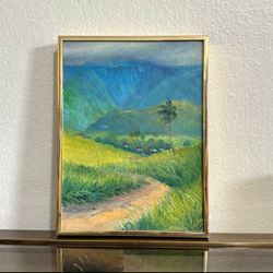 Original Stephen Sands Oil Painting “Sugar Is King” – Maui Hawaii Landscape Art
